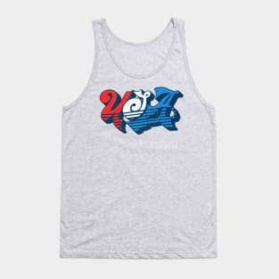 USA Vintage Fourth of July Independence Graphic Tank Top